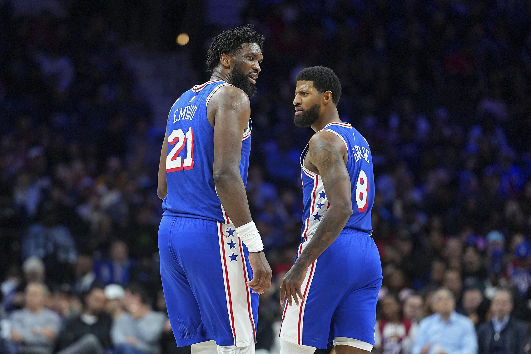 hth-乌布雷：恩比德和乔治回归让整座城市振奋 我们能展现真正的实力